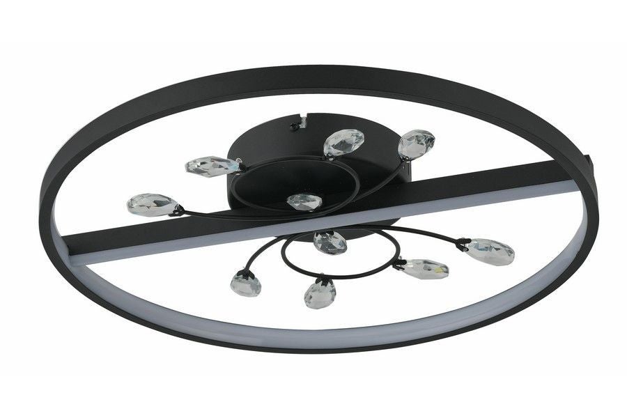 Lampa wisząca Dacota LED 24W Neutralna biel 1920lm czarna wym: 7 x 45 x 45 cm Reality