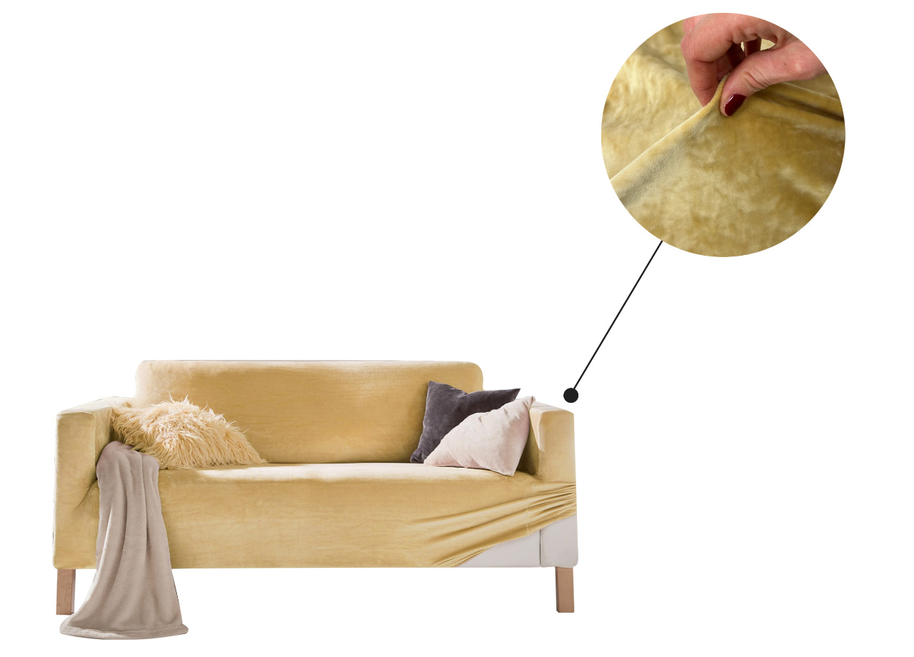 NOPEXTO Protezione Per Mobili In Jacquard Elasticizzato, Set Copridivano Con Schienali Separati