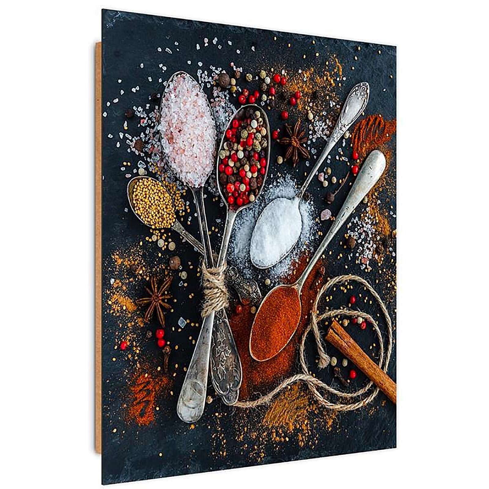 Tableau bois epices 2 - 60 x 80 cm - 2