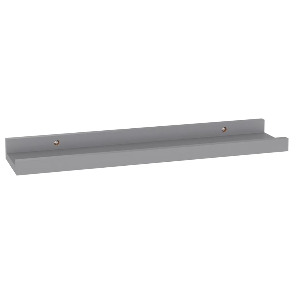 Étagères murales 4 pcs Gris 40x9x3 cm - 4