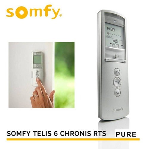 Somfy - Télécommande Telis 6 Chronis RTS Pure - Avec Programmation horaire - 4