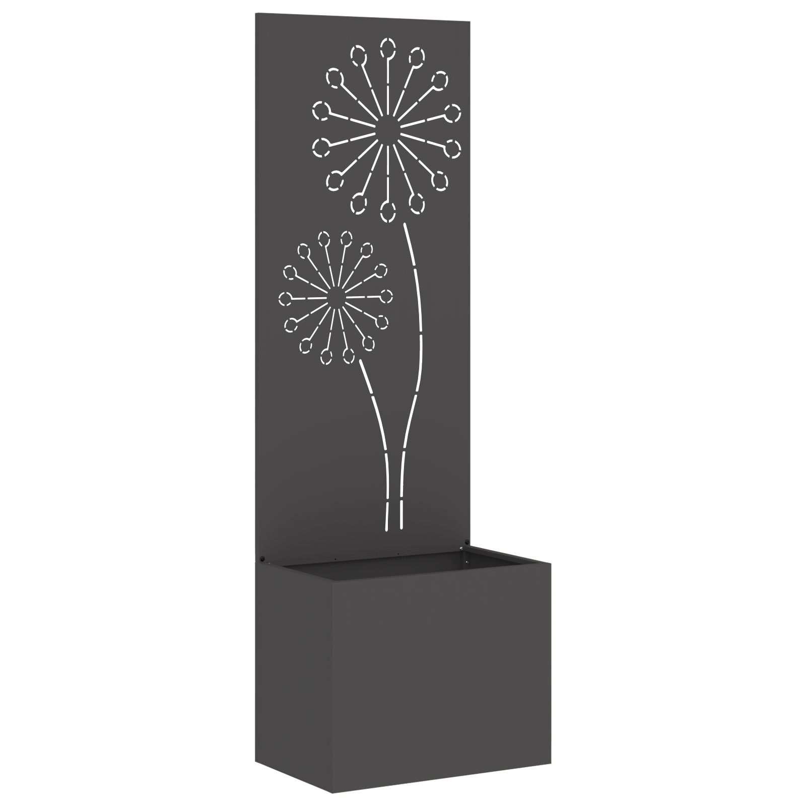 Écran de confidentialité de jardin Fretwork Noir 50 x 150 cm vidaXL - 2