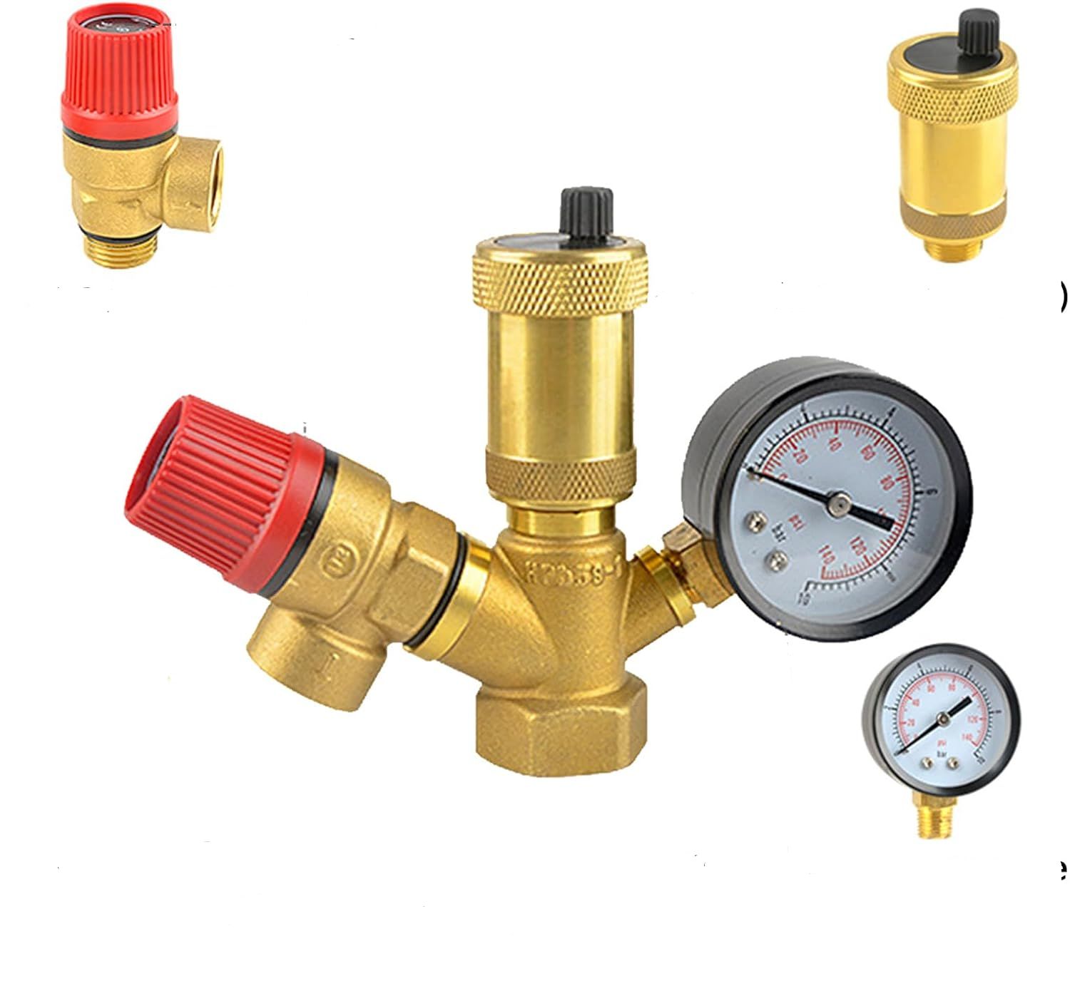 Válvula de alivio de presión, válvula de seguridad de escape DN25 1 ...