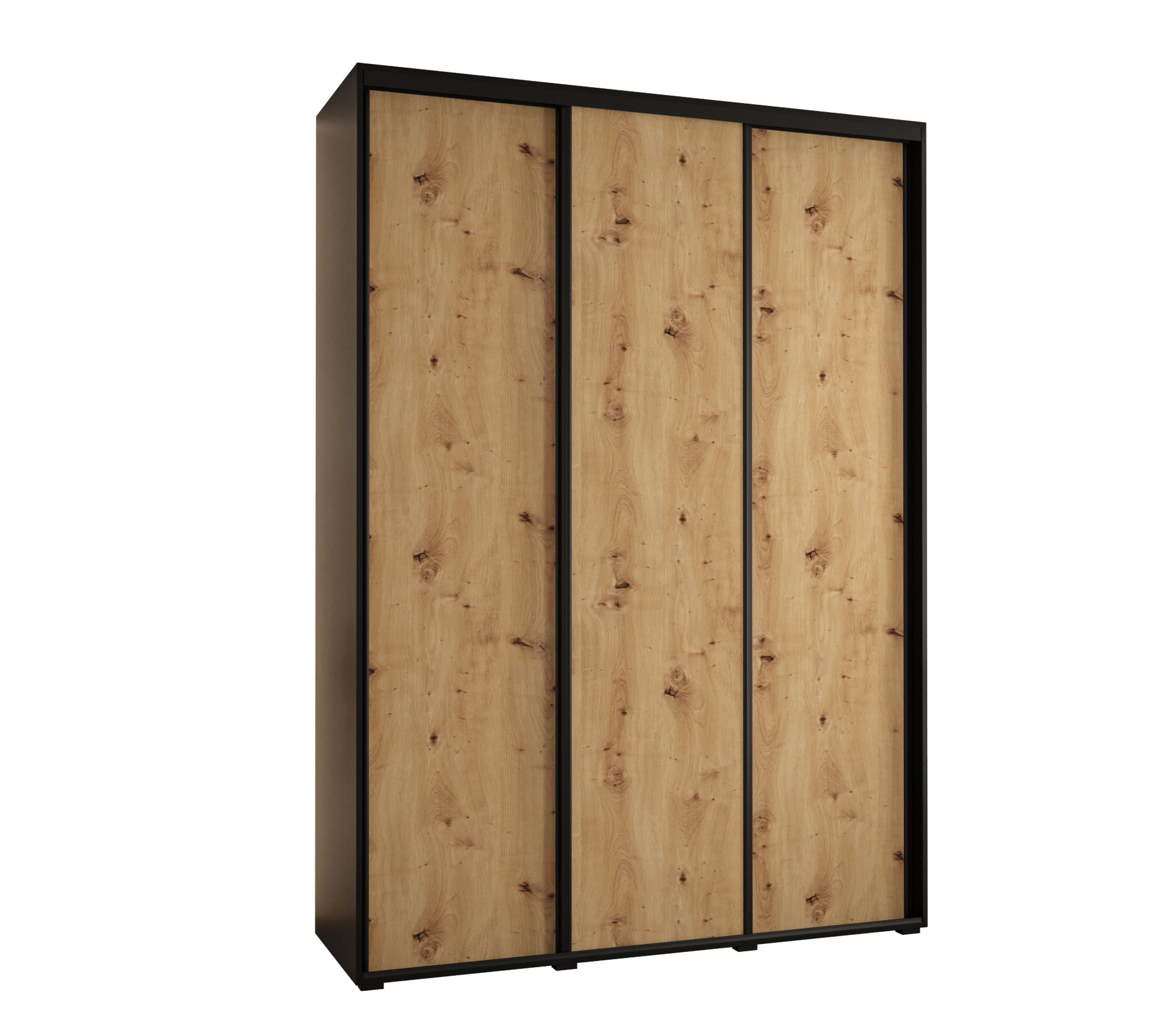 Szafa przesuwna wysoka Davos 1 170 x 45 x 235,2 cm czarny + artisan + u. czarny - Abiks Meble