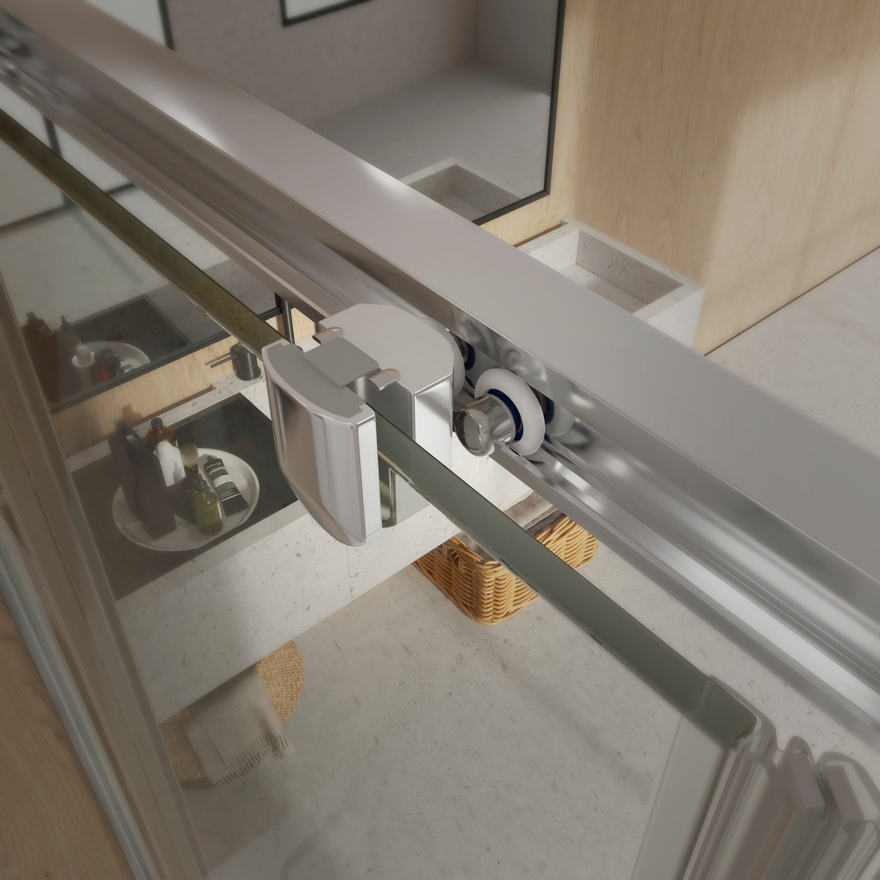 Mamparas de Ducha Corredera con Cristal Templado 6mm Antical- Perfilería Plata Brillo - 139 a 141 cm Ancho Adaptable 4cm x 195cm (Alto) - 4