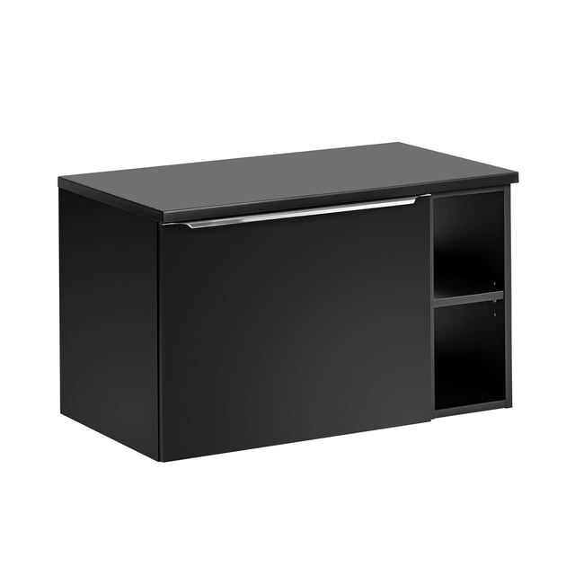 Meuble sous-vasque 80cm 2 niches Éros Noir
