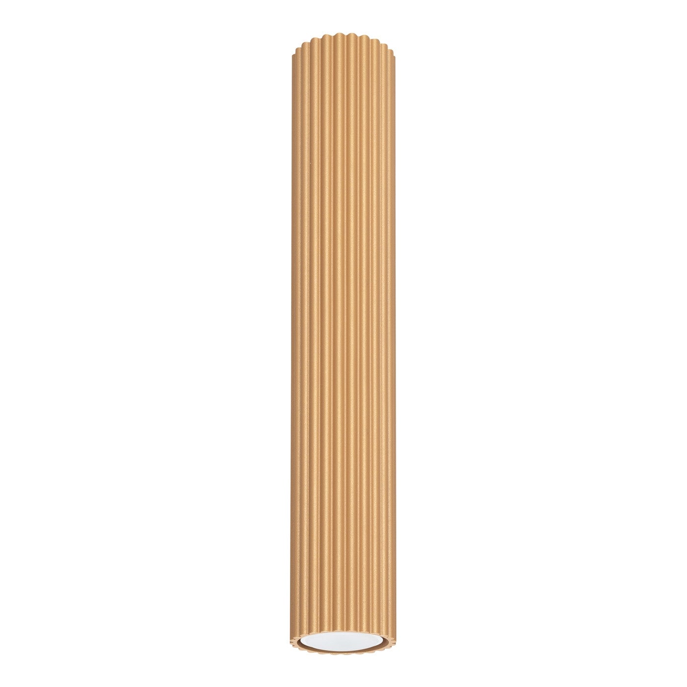 Reflektor sufitowy spot natynkowy Karbon okrągły złoty 1xGU10x10W wym: 40 x 6,5 x 6,5 cm aluminium Sollux Lighting