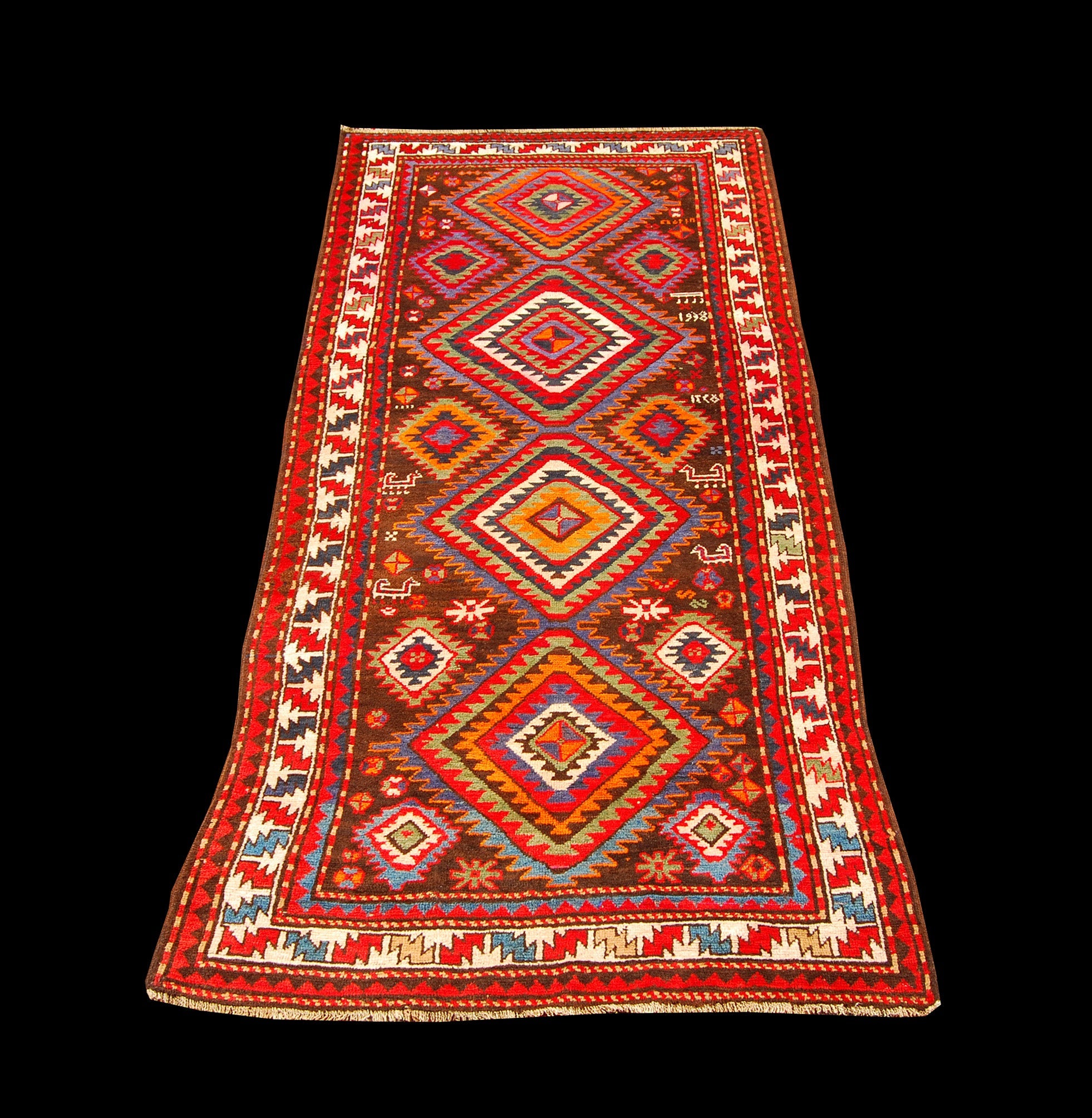 Tapis oriental original fait à la main, mesure: 265x125 cm avec ...