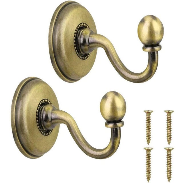Lntyq 2 Embrasses De Rideaux Crochets Embrasses De Rideaux Draperie Embrasses De Rideaux En Metal Rideau En U Pour Chambre Salon Salle De Bain Cuisine Salle A Manger Cafes Noir 85355605