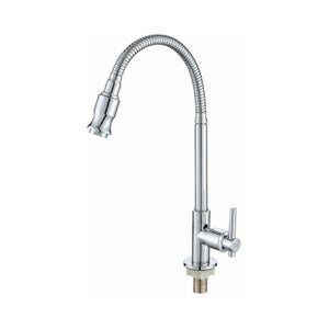 Rubinetto Miscelatore Monocomando Lavabo Da Parete In Acciaio Inox Maniglia Neve 53922995 - Foto 7