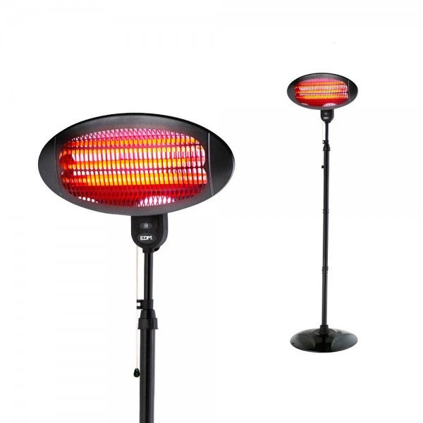 Edm Estufa De Exterior Infrarrojos De Cuarzo 2000W Pie Ajustable , Leroy Merlin