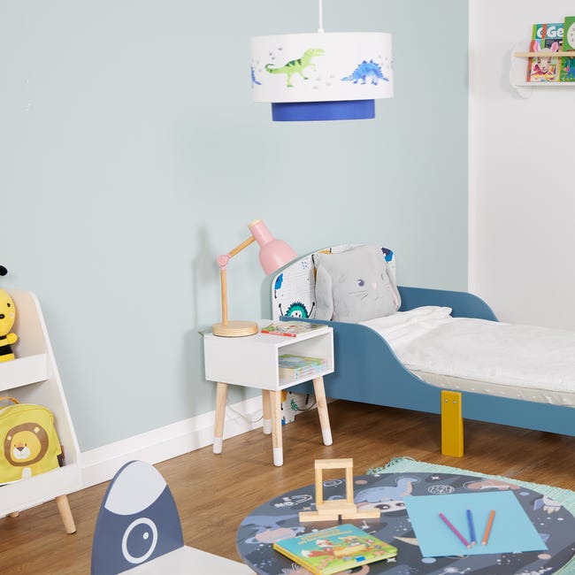 Cassettiera Bambini Relaxdays - 3 Cassetti + Anta, Design Mare, Bianco/Blu, 105x42x30 Cm - Foto 8