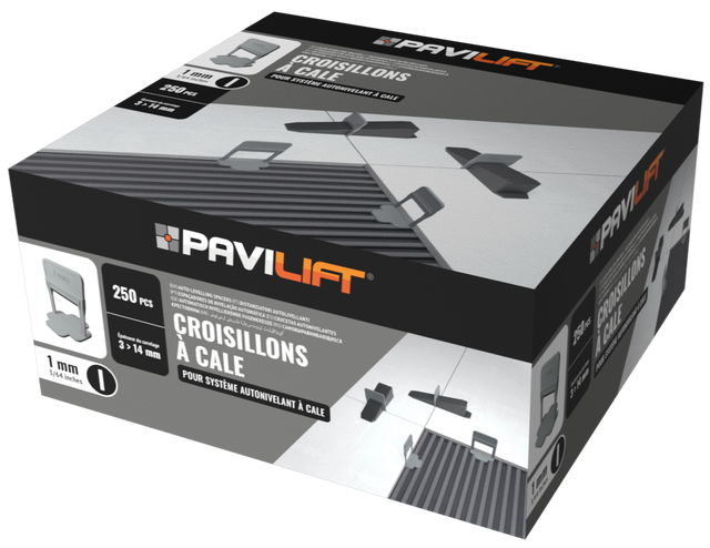 250 Croisillons autonivelants à cale en 
