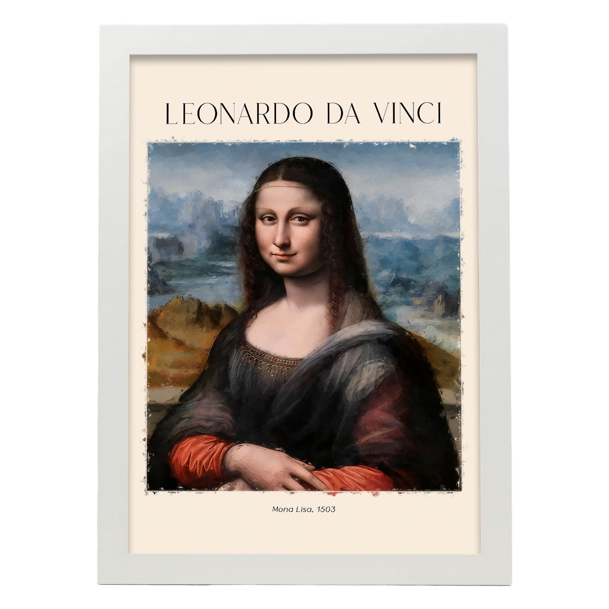 Tableau sur toile Mona Lisa gum 45x45 Insolite | Maisons du Monde