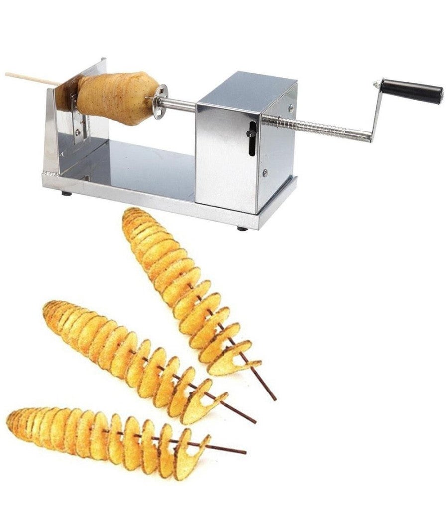 Affettatrice a spirale multifunzione per patate, affettatrice manuale