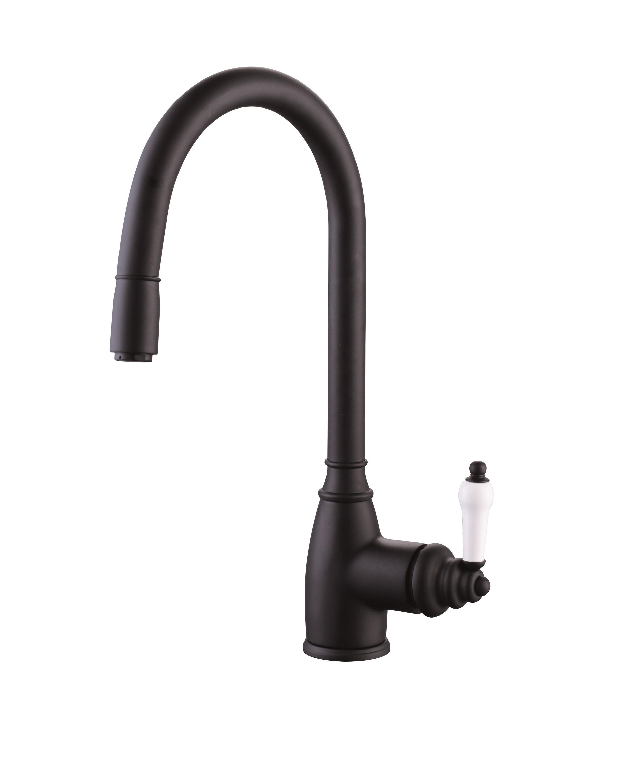 Bateria kuchenna z wyciąganą wylewką ESSEBAGNO Ascott czarna