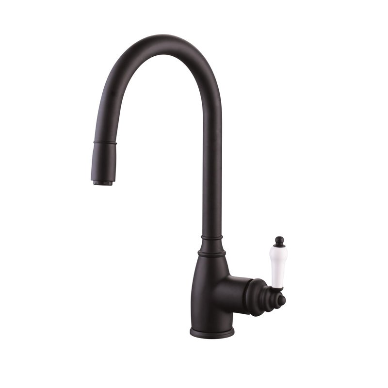 Bateria kuchenna z wyciąganą wylewką ESSEBAGNO Ascott czarna