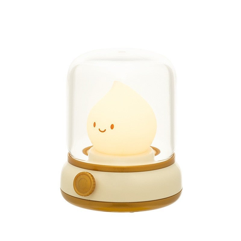 Veilleuse LED Rétro Rechargeable USB - Dorée - Décoration Créative - Neuf