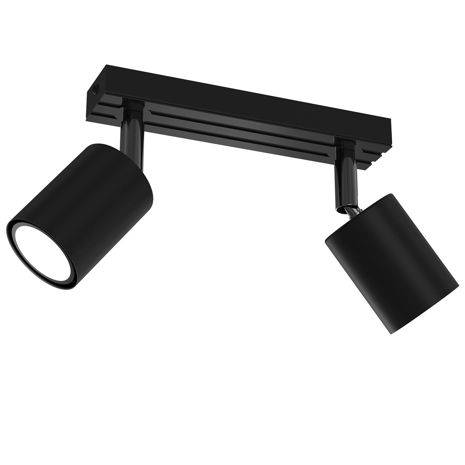 Reflektor sufitowy spot natynkowy Terra listwa czarny mat-czarny połysk 2xGU10x8W wym: 15,5 x 20 x 5,5 cm metal Luminex