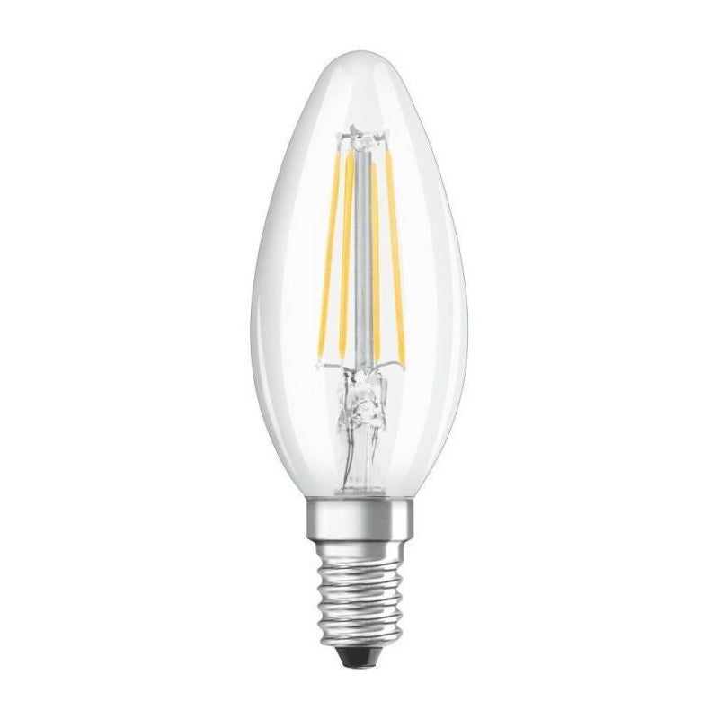 OSRAM BTE2 Ampoule LED Flamme clair filament 4W40 E14 froid - 3