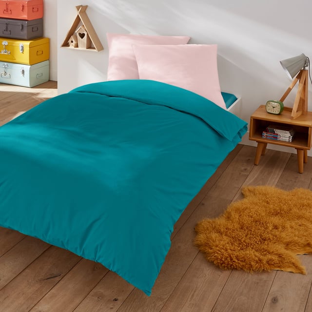 Housse de couette enfant en coton, Scenario - Canard - 140 x 200 cm