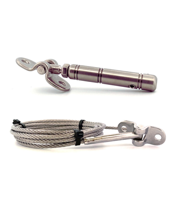 Câble Inox A4 7x19 Fils - Diamètre 4mm Longueur 30m - Extérieur Résistant - Souple Et Durable