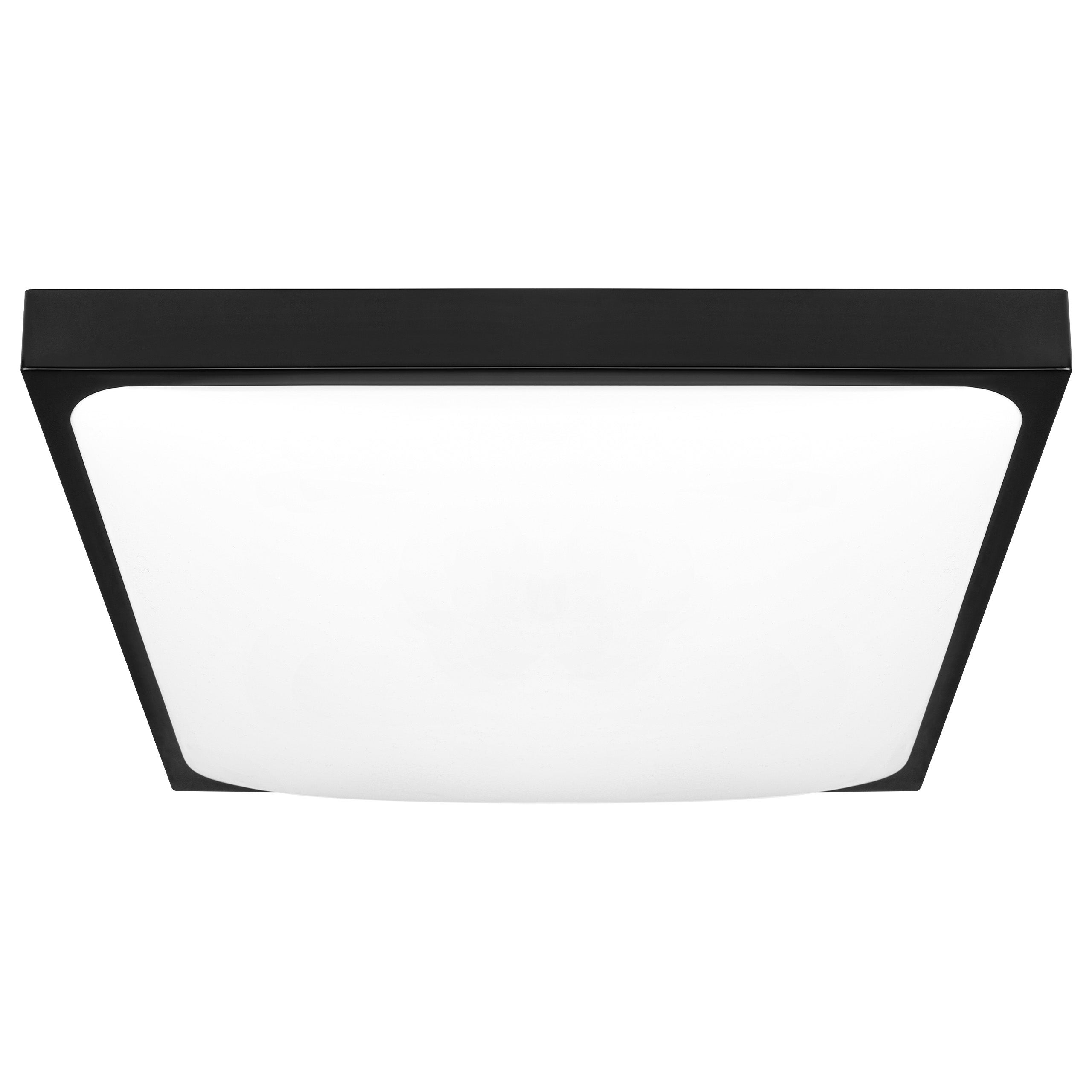 Plafon LED 2x E27 Luvo 30,5x30,5cm IP44 sufitowy lampa oprawa kwadratowy czarny MasterLED - 3