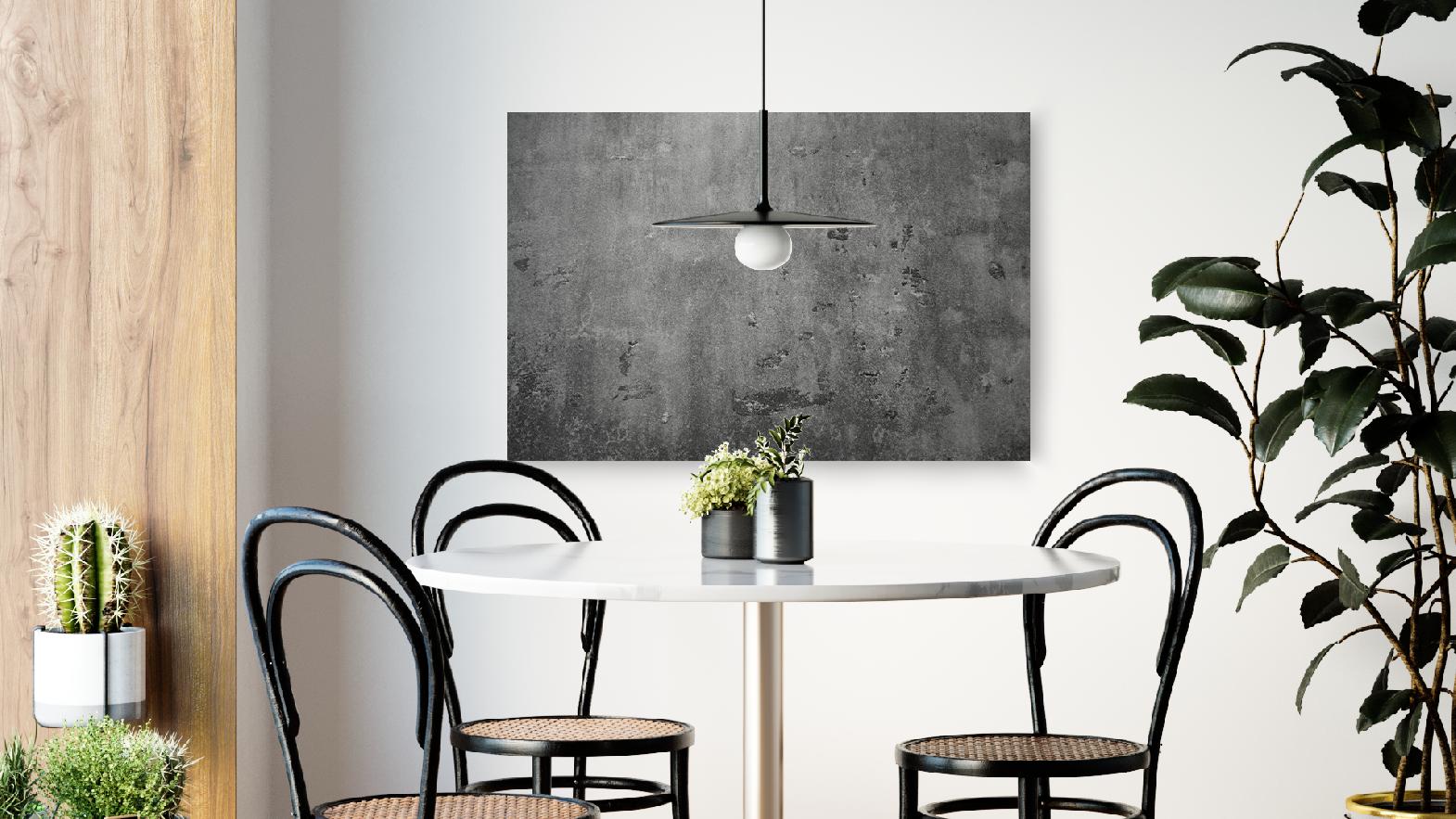 Tableau Magnétique en Métal Style Mur de Béton Ciment 60x40cm, MetalBoards pour tout type d'Aimants - 3