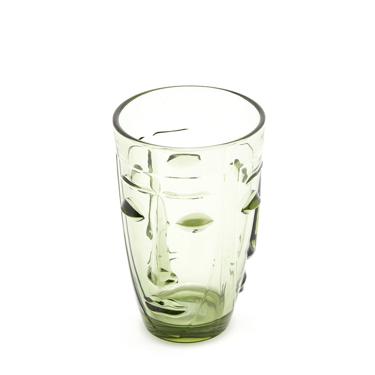 Set 6 bicchieri natalizi decoro gnomi in vetro 30cl