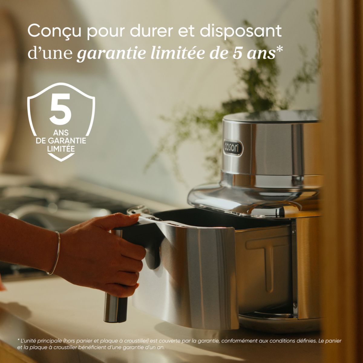 Cosori ICONIC Single Smart 6,2L de acero inoxidable con cesta LIBRE de PFAS - 5