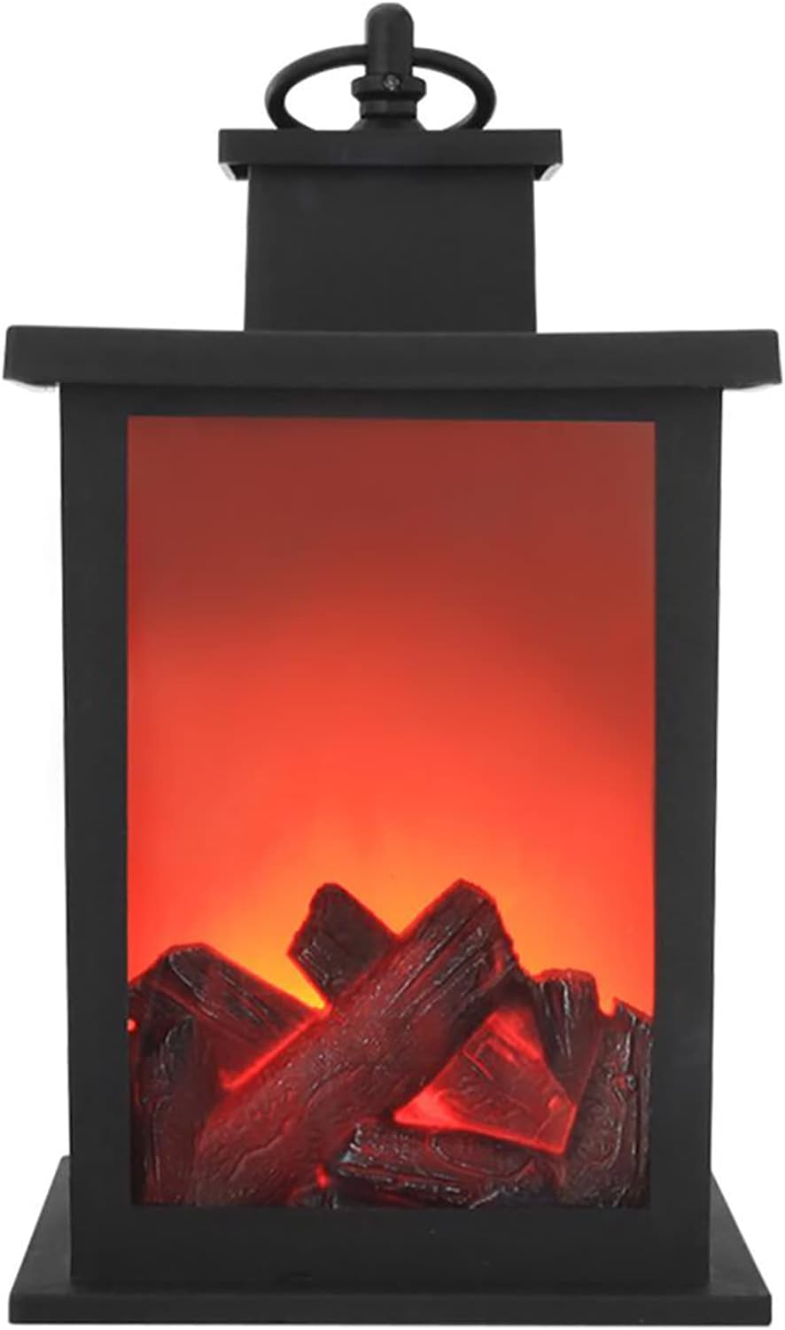 Sztuczna lampa kominkowa - z uchwytem do zawieszenia - przenośna, zasilana bateriami - dekoracja LED wrażliwa na dotyk, 25 x 14 x 14 cm