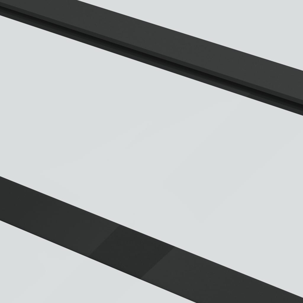 Puerta corredera | Puerta de la cocina ESG vidrio y aluminio negra 76x205 cm CFW31250 - 5