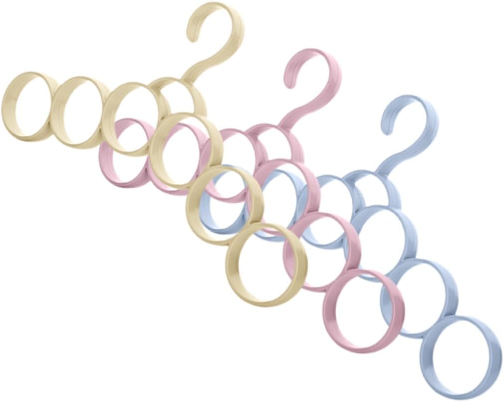 Mengsiy 11 Fori Vestiti Cravatta Cintura Scialle Sciarpa Appendiabiti Display organizzatore Gancio Armadio stendibiancheria (Color : F