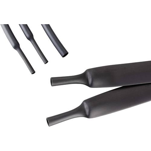 Gaine Thermorétractable Noire Diamètre 16 Mm – Rapport 2:1, Prix Au Mètre