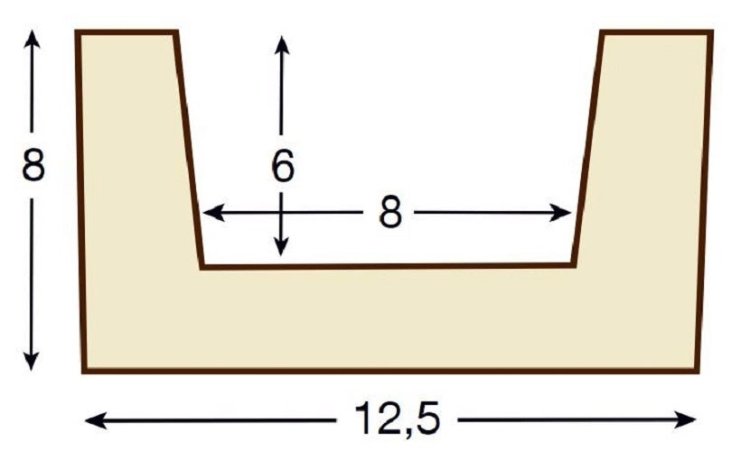 Viga Imitación Madera 12.5cm de ancho x 8cm de alto x 3m de largo color Nogal decorativa de poliuretano VU0003-N - 4