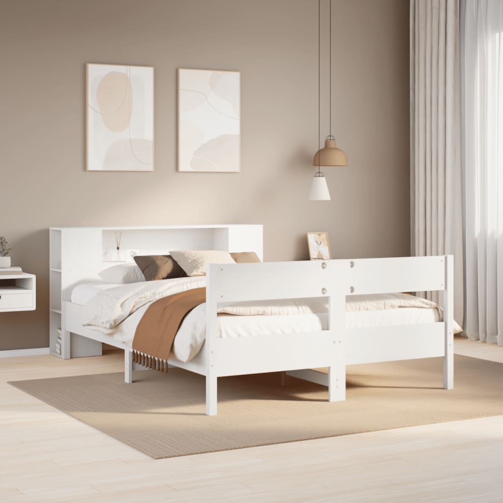 Łóżko drewniane rama łóżka sofa biała do sypialni pokoju 120x190 cm
