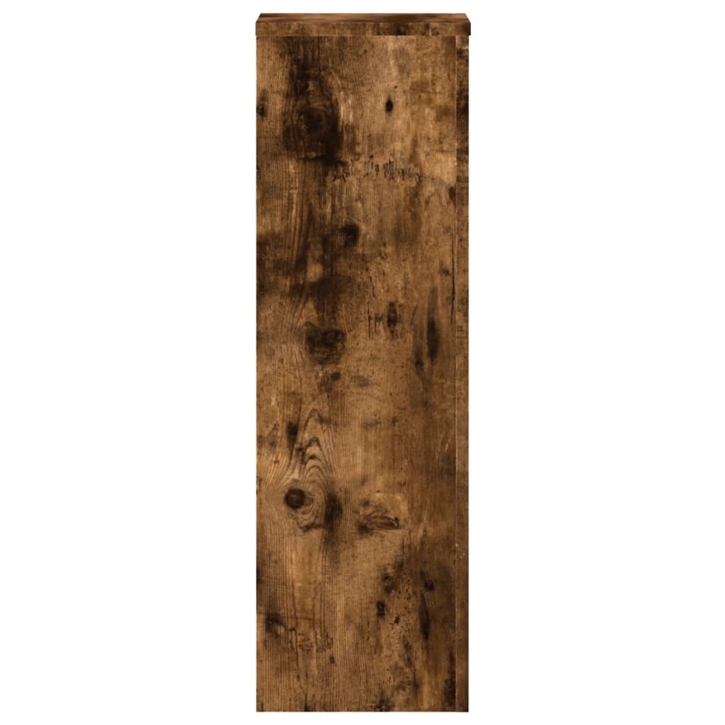 Supports pour plantes 2 pièces chêne fumé panneau de bois - 4