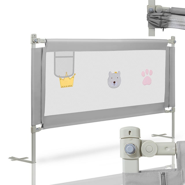 Barrière de Lit Extra-Large de 180 cm Protection de Lit pour Tout-Petit Accessoire de Chambre pour s et s Barrière de Lit