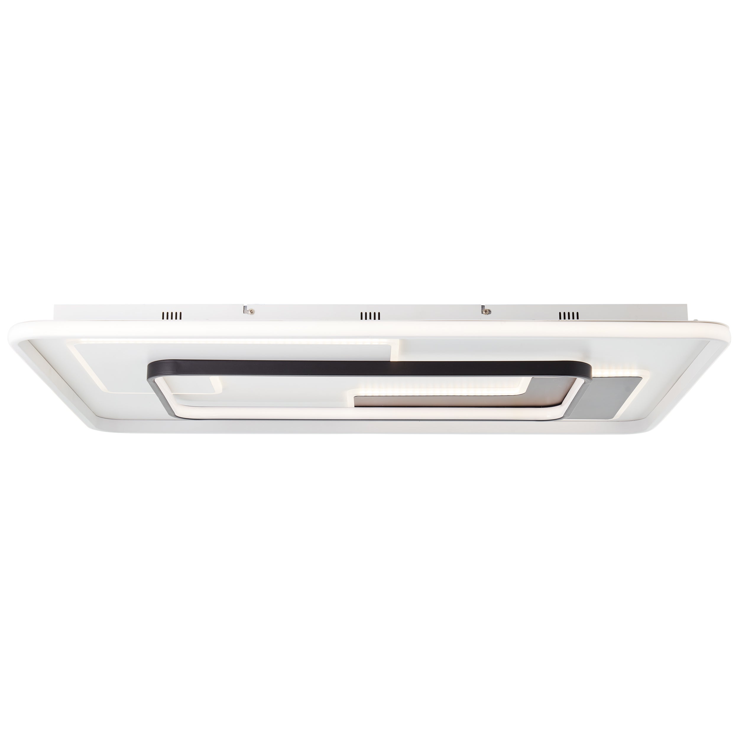 Brilliant Barden LED lampa sufitowa 90x60cm biały/czarny, metal/plastik, 1x 57.1W zintegrowana dioda LED, (strumień świetlny: 7100lm, barwa światła: 3 - 6