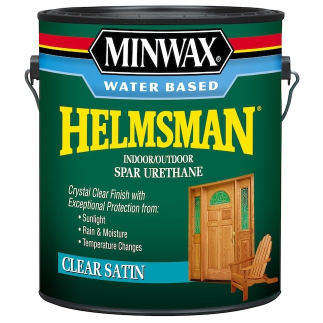 MINWAX HELMSMAN WATER BASED IN/OUT SPAR URETHANE 275 VOC 946 ml SEMI-GLOSS Lakier wodny do drewna UV zewnętrzny bezbarwny