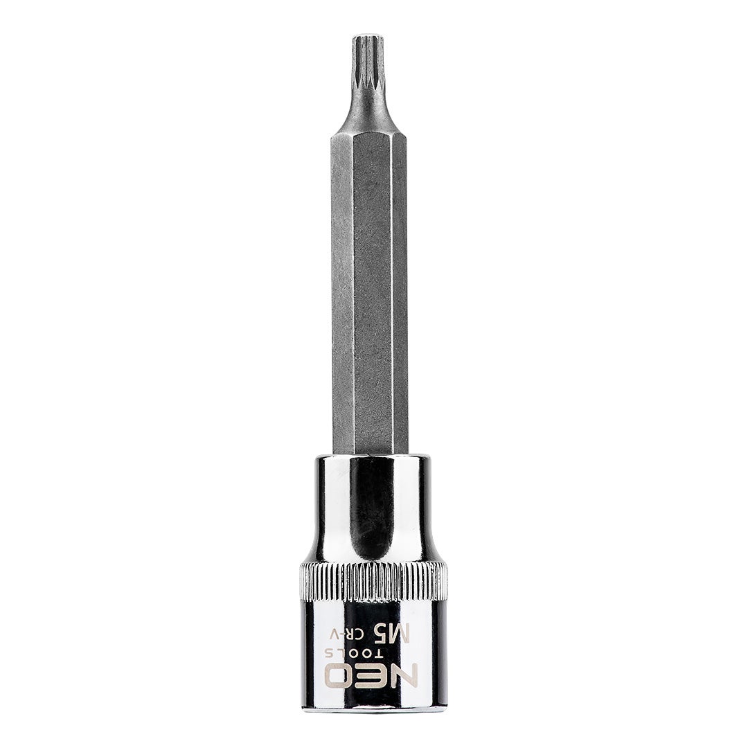 Końcówka Spline na nasadce 1/2", M5 x 100 mm NEO TOOLS