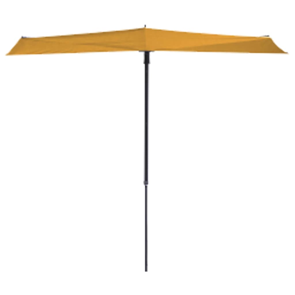 Ombrellone da balcone con palo in alluminio Sabbia 270x144 cm Mezzo