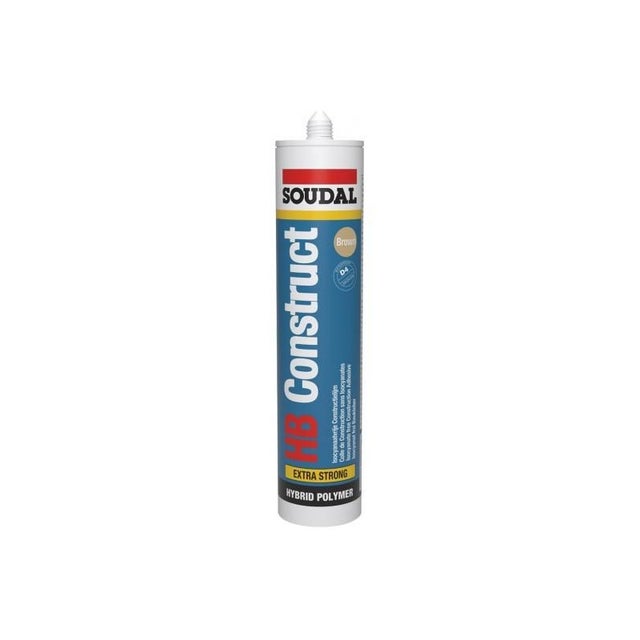 HB Construct (D4) - Colle polymère hybride - Soudal - Blanc