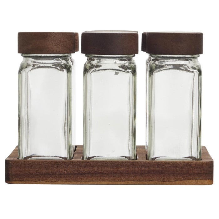 Lot De 6 Bocaux En Verre 212 Ml Avec Couvercle Argenté Profond - Pour Épices, Confitures, Conserves Maison