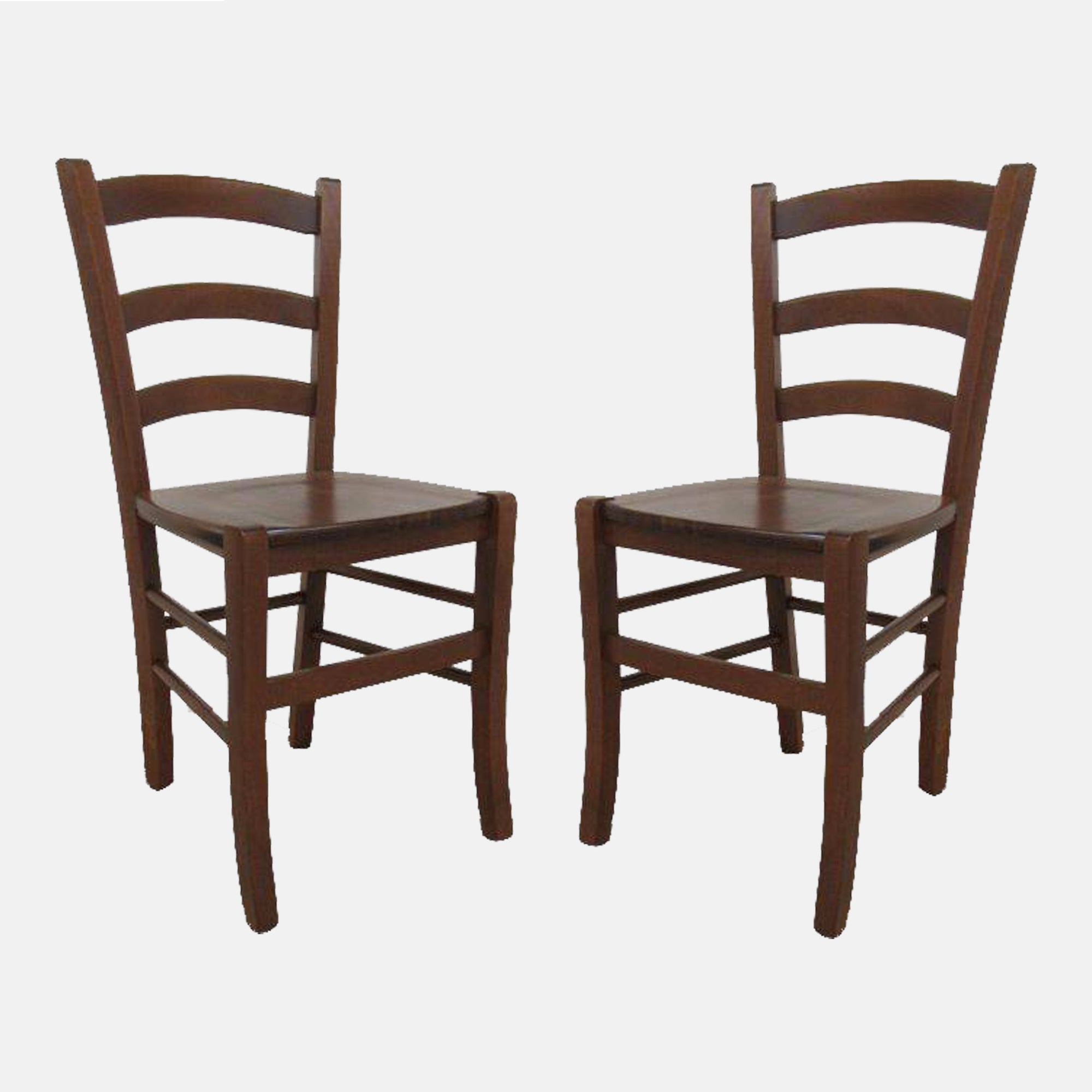 Set 2 sedie cucina sala da pranzo con schienale in tessuto tortora e struttura in legno 040007382
