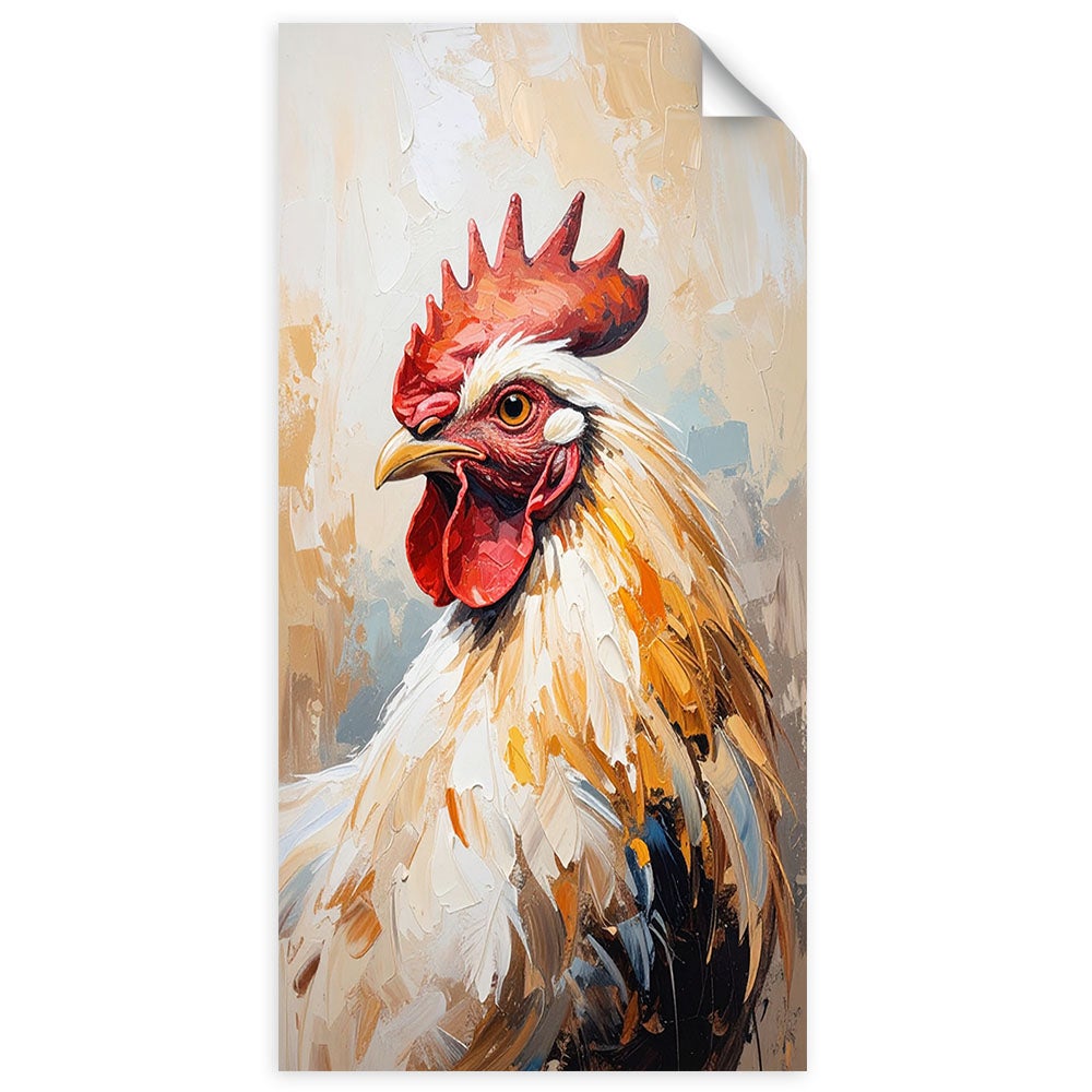 Naklejka na ścianę do salonu sypialni, Kura Ptak Zwierzę 40x80