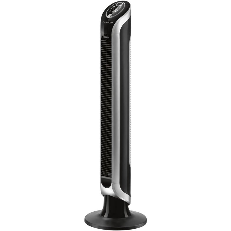 Rowenta Vu6670 Eole Infinite, Ventilatore a Torre, Timer Fino a 8 Ore, 3 Velocità, Telecomando, Spegnimento Automatico, 40 W, Nero