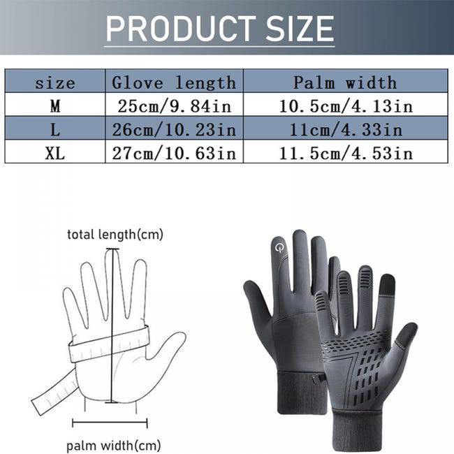 Guanti invernali con fodera Guanti da sci termici antiscivolo caldi con da intere Guanti touchscreen antivento per ciclismo, guida, escursionismo 18 Guanti invernali con fodera Guanti da sci termici antiscivolo caldi con da intere Guanti touchscreen antivento per ciclismo, guida, escursionismo 18