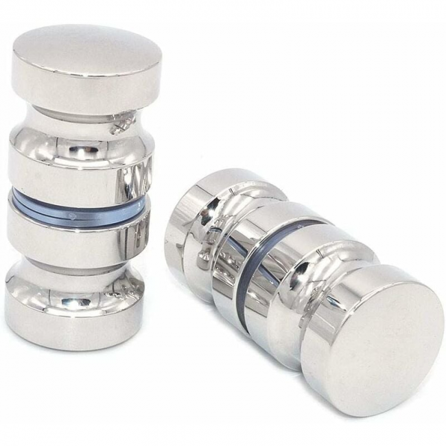 Pomos Para Puerta De Ducha De Acero Inoxidable - Pack De 2 Unidades, 87x38 Mm, Fácil Instalación
