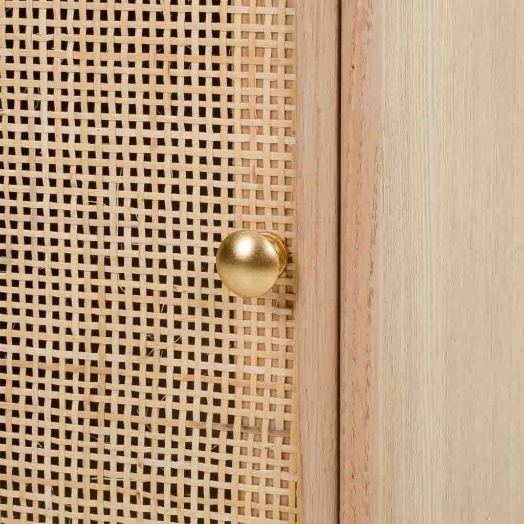 Table de chevet En Bois Et Grille Marron 42x36.5x71h - 8